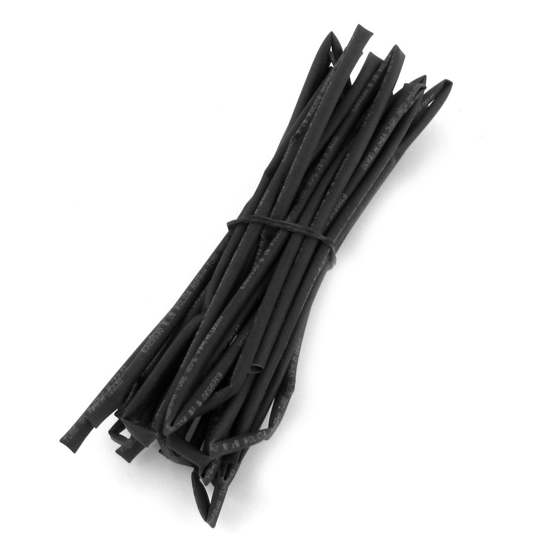 sourcing map 2.5mm Dia. Black Heat Shrinkable Tube Shrink Tubing 5M 16.4Ft