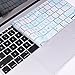 Case Star Feather Series Silicone Keyboard Cover Skin Only for MacBook 12 Inch Retina Display A1534 (Aqua Feather/White Color)