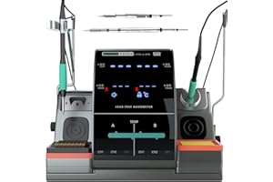 VOTCT SUGON T3602 Professional Soldering Station 2 Sec Rapid Heat Up, Equipped with Soldering Iron Tip, 110V Soldering Iron Station with Temperature Adjustment 212-842°F,Solder Iron Replacement Rack etc