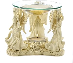 Gifts & Decor D1215 Angelic Trio Oil Warmer, Multicolor