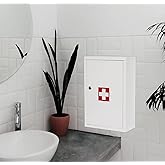 Fine Art Living First Aid Wall-Mounted Steel Cabinet