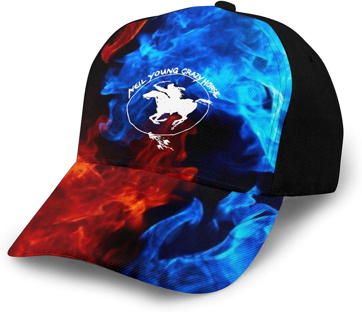 Adjustable Women's Men's Neil Young Crazy Horse Baseball Hat Cap