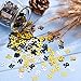 Number 30 Glitter Confetti for 30th Birthday Anniversary Party Supplies Table Decoration, 1.76 Ounce (Gold Black and Silver)