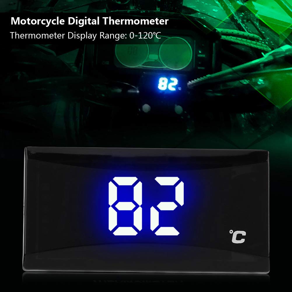 Coolant Temp Gauge Kit For Jap Vehicles, Acouto Motorcycle Water Temp