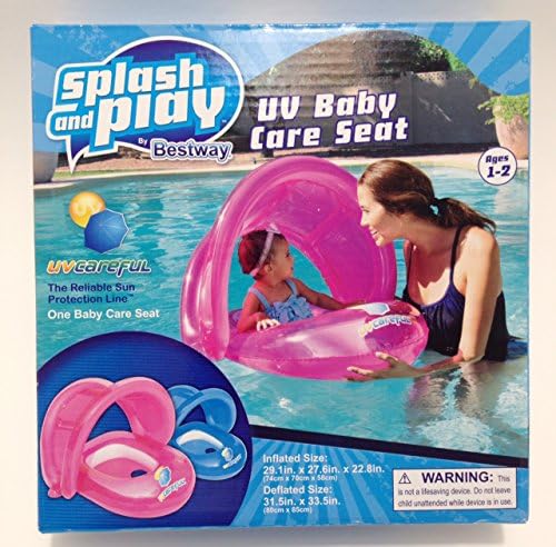 Inflatable Pink Covered Baby Pool Boat