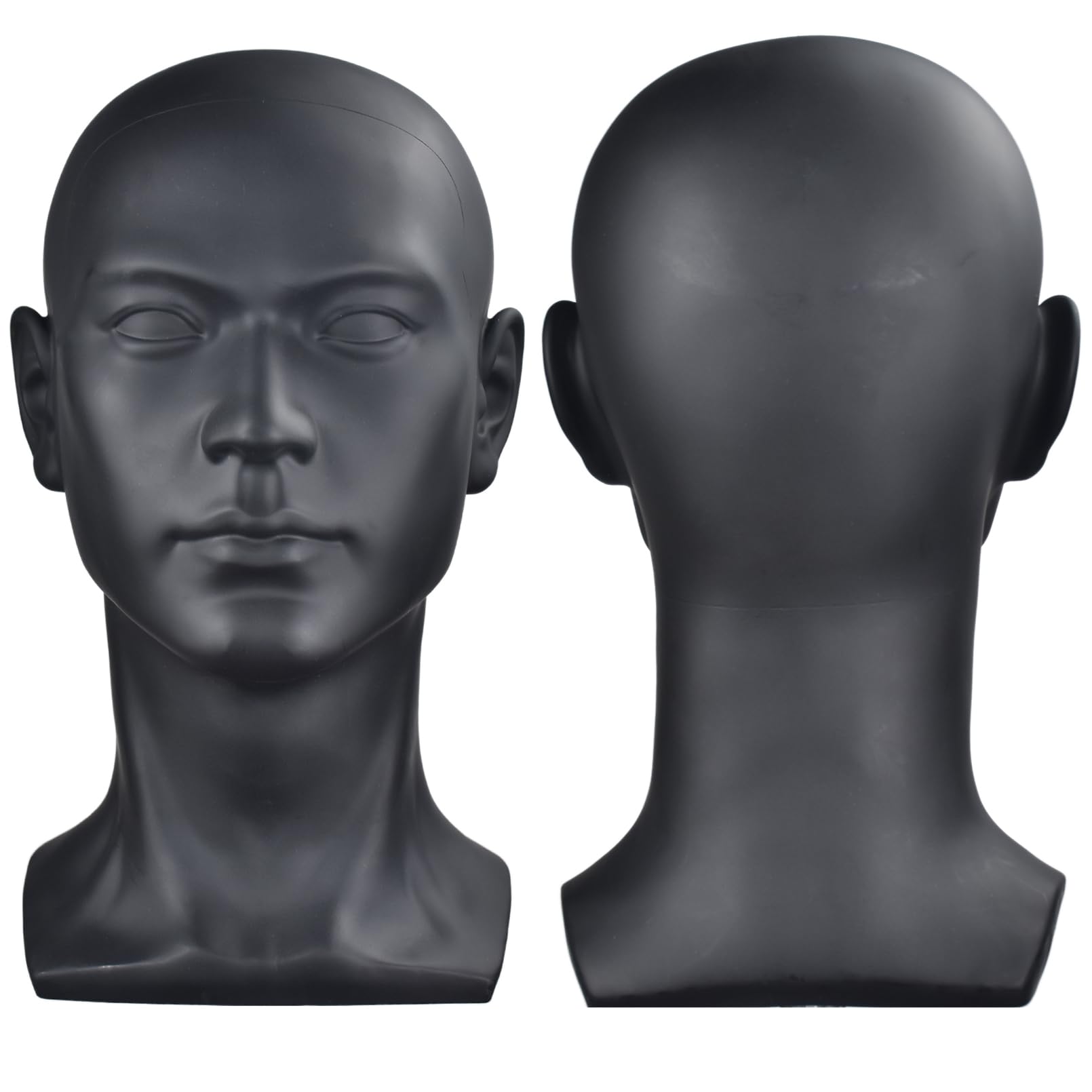 Mannequin Head Male Professional Cosmetology Manikin Head for Display Wigs Glasses Hat Jewelry Headset Display Stand （L30-YH）