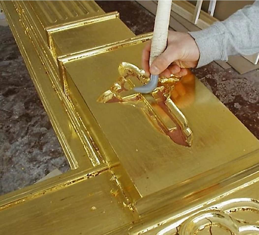 Sgls gold leaf foils 6×6 size (100 gold foils sheets) premium quality for tanjore painting mysore painting etc