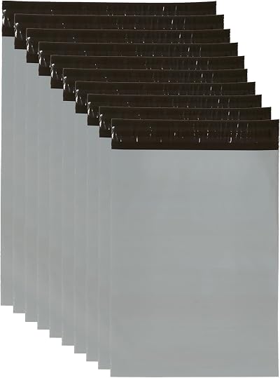 G4GADGET 50 Strong 12 x 16 inch Polythene Mailing Bags 55 Micron Self Seal