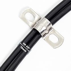 FamlTol 20 pcs 3/8" Conduit Clamps 304 SS Heavy
