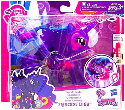 My Little Pony Sparkle Bright Light Up Princess Luna with Brushable Hair by Explore Equestria