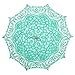 Remedios(19 colors) Green Vintage Bridal Wedding Cotton Lace Parasol Umbrella Light Green