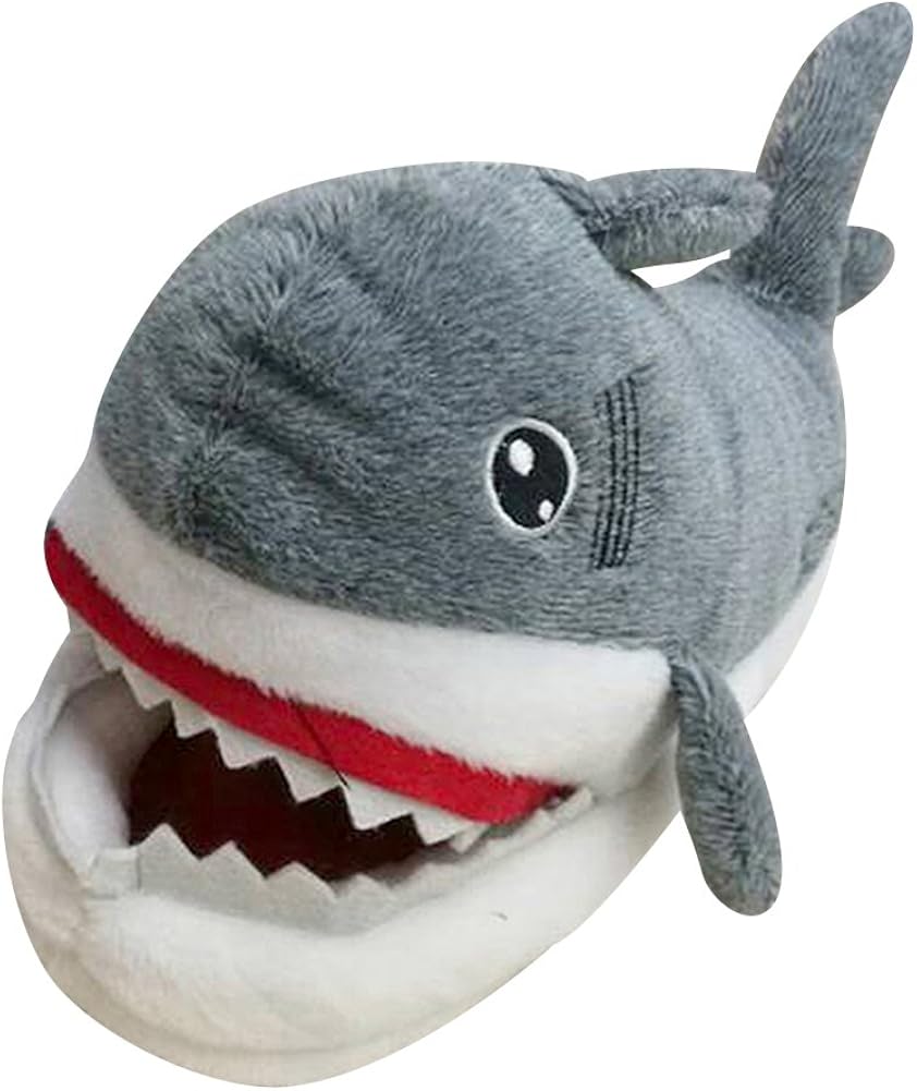 mens shark slippers
