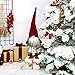 ITOMTE Handmade Swedish Tomte, Santa - Standing Figurines Plush Gnome with Spring - Home Christmas Ornaments Gifts Christmas Decoration Table Decor - Red