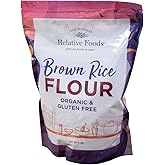 Organic Brown Rice Flour - Brown Rice Flour for Baking, Pancakes, Thickening Sauce & More - Nutrient-Rich Gluten Free - Easy to Store (3 lbs)