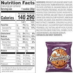 Grandma's Oatmeal Raisin Cookies, 2.5 Ounce