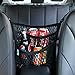 AMEIQ 3-Layer Car Mesh Organizer with Leather Box, Seat Back Net Bag, Barrier of Backseat Pet Kids, Cargo Tissue Purse Holder, Driver Storage Netting Pouch. (3 optional styles)
