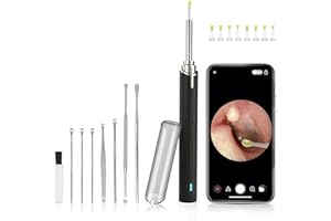EGJoey Ear Wax Removal Tool with Camera, Ear Cleaner, Ear Wax Removal Kit with 1080 HD Wireless Ear Endoscope, Earwax Carmera with 9 PCS Ear Spoon, Ear Cleaning Kit for iPhone, iPad, Android