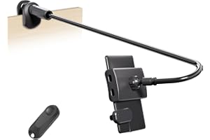 Kefotic Gooseneck Tablet Holder for Kindle Reading in Bed with Page Turner Remote, Hands Free Desk Bedside Lazy Arm Stand for Kindle Accessories, Gifts for Readers