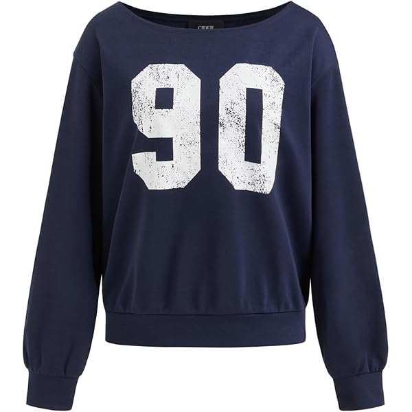 Amazon.com: Bosloga Off-Shoulder Sweatshirt for Women