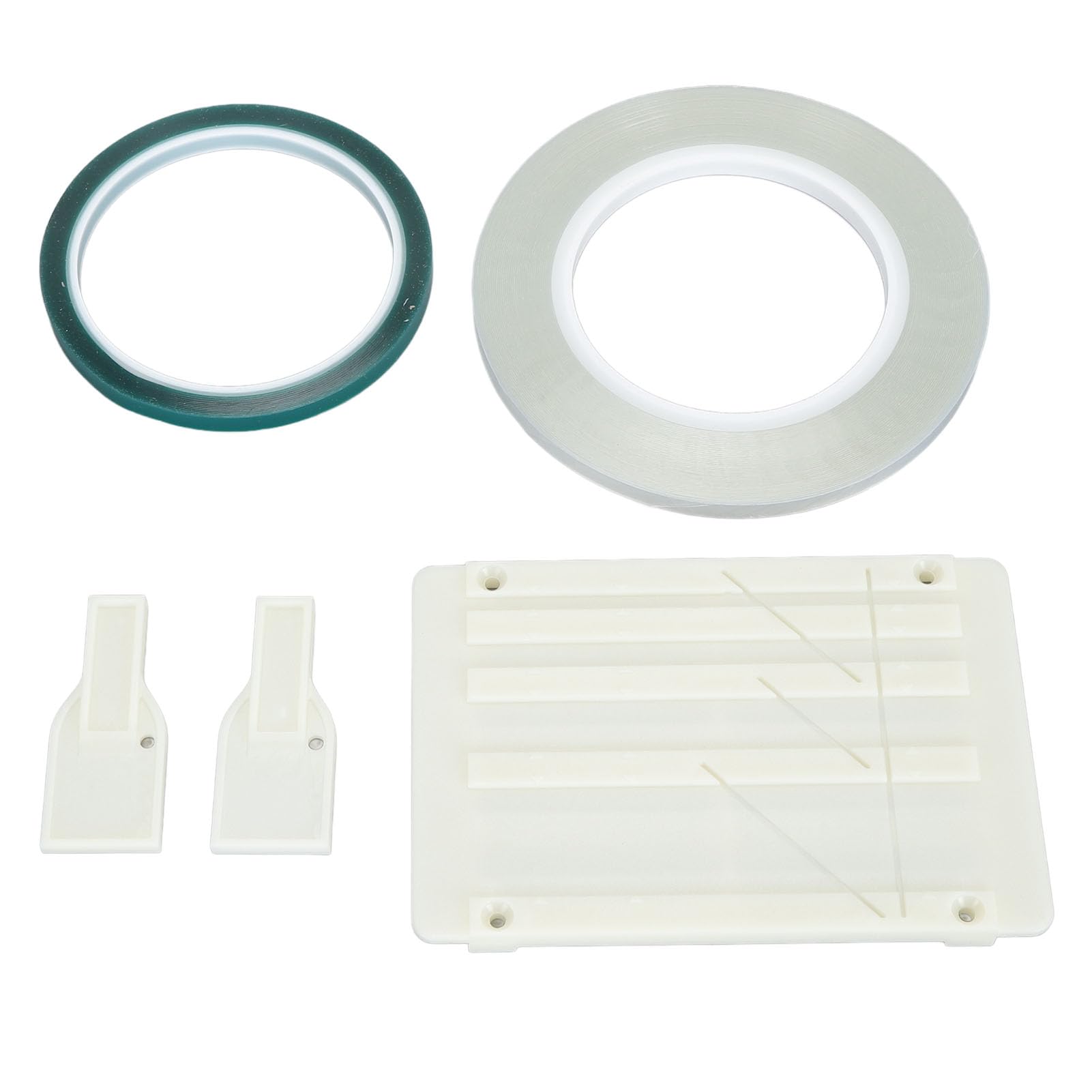 1/4 10 Inch Tape Splicing Set, Tape Splicing Block for Revoxsonido, 1 Inch 1/2 Inch 1/4 Inch 1/8 Inch Professional Open Reel to Reel Tape Splicing Set Tape Media