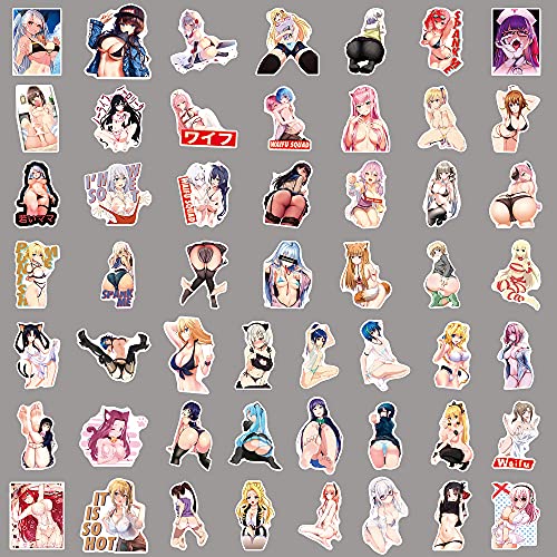 200 Pcs Sexy Anime Stickers for Adults, Hentai Stickers Girl Waifu Stickers, Vinyl Waterproof Stickers Pack for Hydroflask Water Bottle Laptop Phone Case Computer Car Dcals