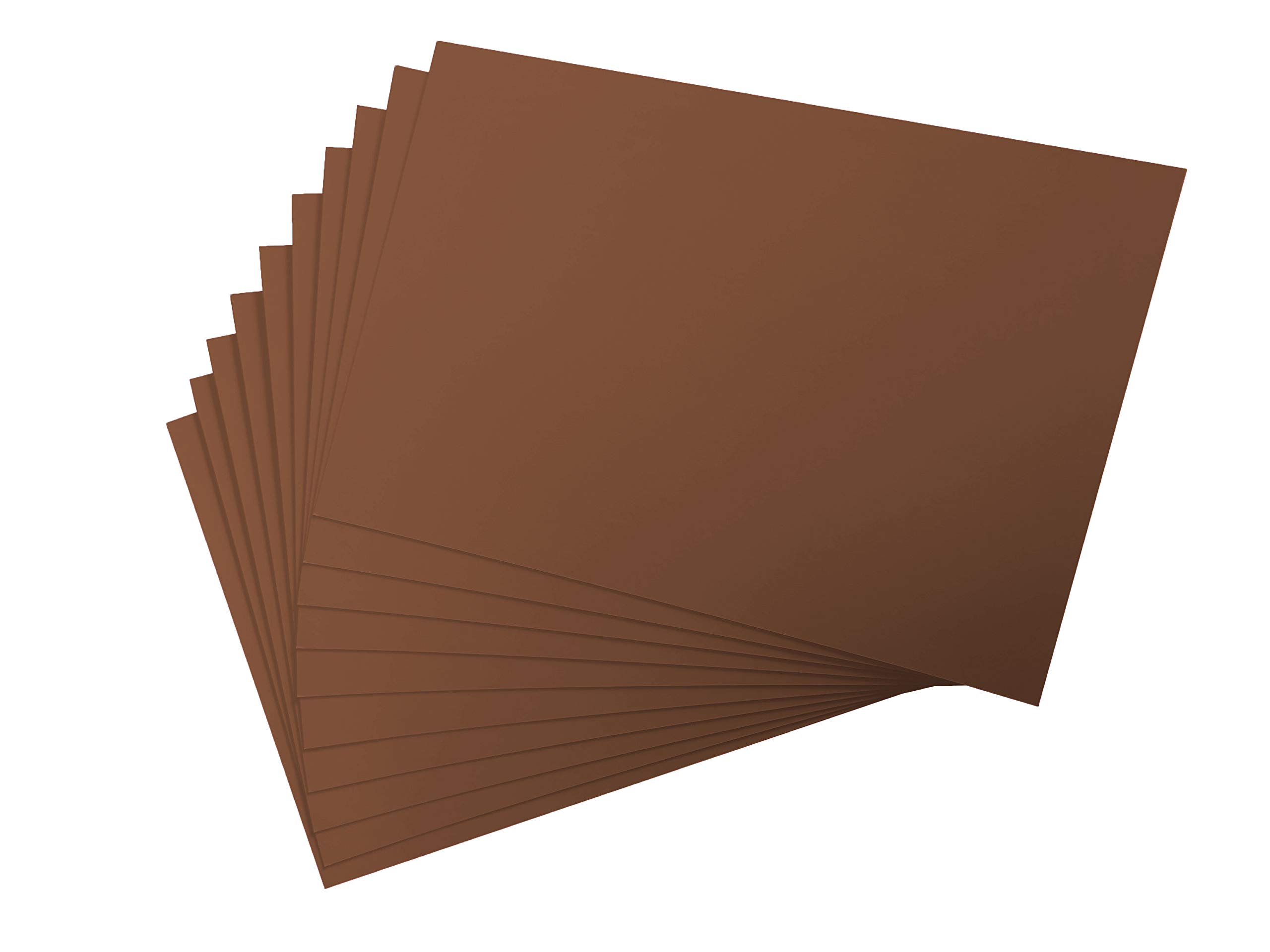 Coloured Cardstock A4 300GSM 10 Sheets, Pastel Colours, Art Paper for Painting, Drawing, Crafts, Handmade, Kraft Printer Paper (Brown)