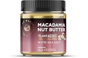 House of Macadamias Macadamia Nut Butter with Sea Salt - 8.8oz - No Added Sugar, No Palm Oil, Plant-based, No Artificial Ingredients