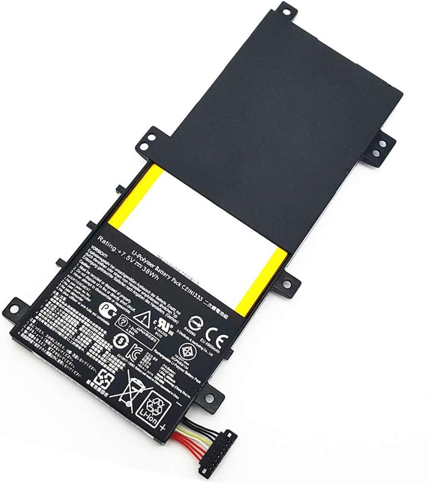 XITAIAN 7.6V 38Wh 5000mAh C21N1333 Replacement Laptop Battery for Asus Transformer Book Flip TP550LA TP550LD 15.6"