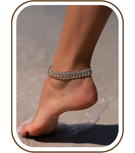 Amazon.com: kelistom Cuban Link Iced Out Rhinestone Filled Chain