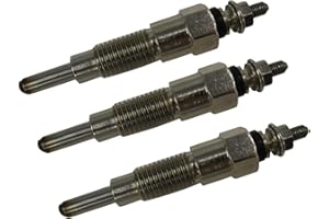 Geofrey NC 3X Glow Plugs 15261-65510 Compatible with Kubota B5100 B6100 B7100 Engine D750 D950 Z600