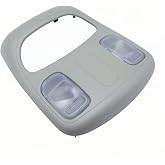 KEDEAU Overhead Console Dome Map Reading Light Lamp Assembly Compatible with Dodge 2002-2008 Ram 1500 2003-2009 Ram 2500, 3500 2008-2010 Ram 4500 5500, Interior Roof Ceiling Lamp, Replace 1DK78BD1AA