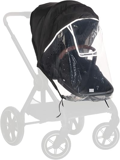 hauck Universal Pushchair Seat Rain Cover Transparent Waterproof