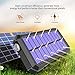 GOODaaa Solar Power Bank 30000mAh,Built-in Type-C&Micro&iOS 3 Cables Portable Quick Charger External Battery Pack 4 Output Dual Input, LED Flashlight&SOS (Gray), OD-IMO2