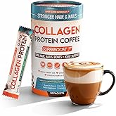 Collagen Peptides Coffee Powder for Weight Loss – Supports Digestion, Bloating, Energy & Focus, Fat Burning, Joint, Skin, Hair & Nails – High-Protein for Women & Men (30 Servings)