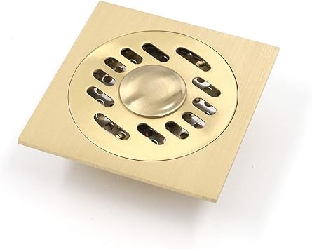 Antrader Square Shower Floor Drain With Removable Strainer Cover