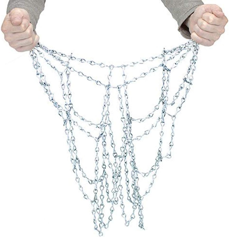 Schneespitze Basketball Net,Heavy Duty Galvanized Basketball Hoop Net Steel Chain Basketball Net 12 Buckle Chain,Basketball Replacement Chain Net Steel Chain Basketball Net(Doen't include the basket) - Image 4