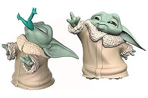 STAR WARS The Bounty Collection The Child Collectible Toys 2.2-Inch The Mandalorian “Baby Yoda” Froggy Snack, Force Moment Figure 2-Pack
