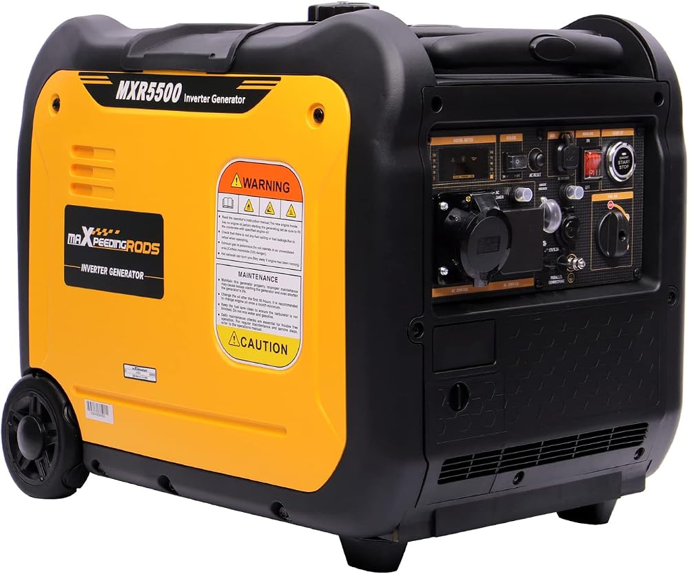 maXpeedingrods 5500W Portable Inverter Generator Silent Pure Sine Wave