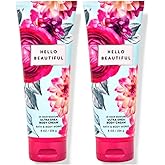 Bath & Body Works Hello Beautiful Ultimate Hydration Body Cream Gift Set For Women, 8 Fl Oz (Pack of 2) (Hello Beautiful)