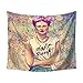 IcosaMro Frida Kahlo Tapestry, Art Wall Decor for Bedroom- Floral Women Artist Hippie Psychedelic Cool Wall Hanging for Home Living Room College Dorm