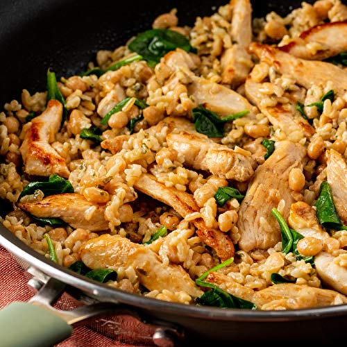 Zatarain's Garden District Kitchen Parmesan Garlic Brown Rice With White Beans, 5.7 oz (Pack of