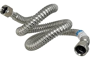 PROCURU 1-Pack 3/4" FIP x 36" (3Ft) Stainless Steel Water Heater Flex Connector, Certified Safe (6WAA36-1P)