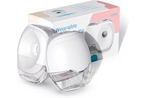 X-Bosak Breast Pump Hands Free, Wearable Electric Portable Silicone Breast Pump, 3 Modes & 8 Levels, Painless & Leak-Proof Design, 17mm~27mm Flange Inserts