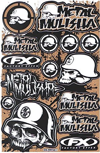 Rockstar Energy Drink Metal Mulisha Yamaha Kawasaki Motorcross Race Racing F1 Logo Sponsor Sticker Decal Skateboard Car Bike Bicycle Kid Wall Helmet Decoration Red Mulisha MUGD2