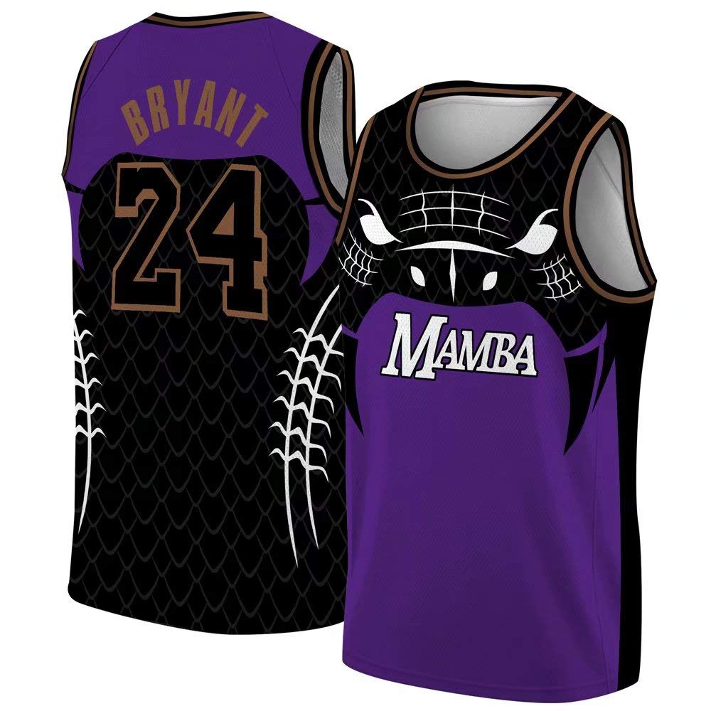 Buy Los Angeles Sportmam Player Number 24 Mamba Basketball Jersey T