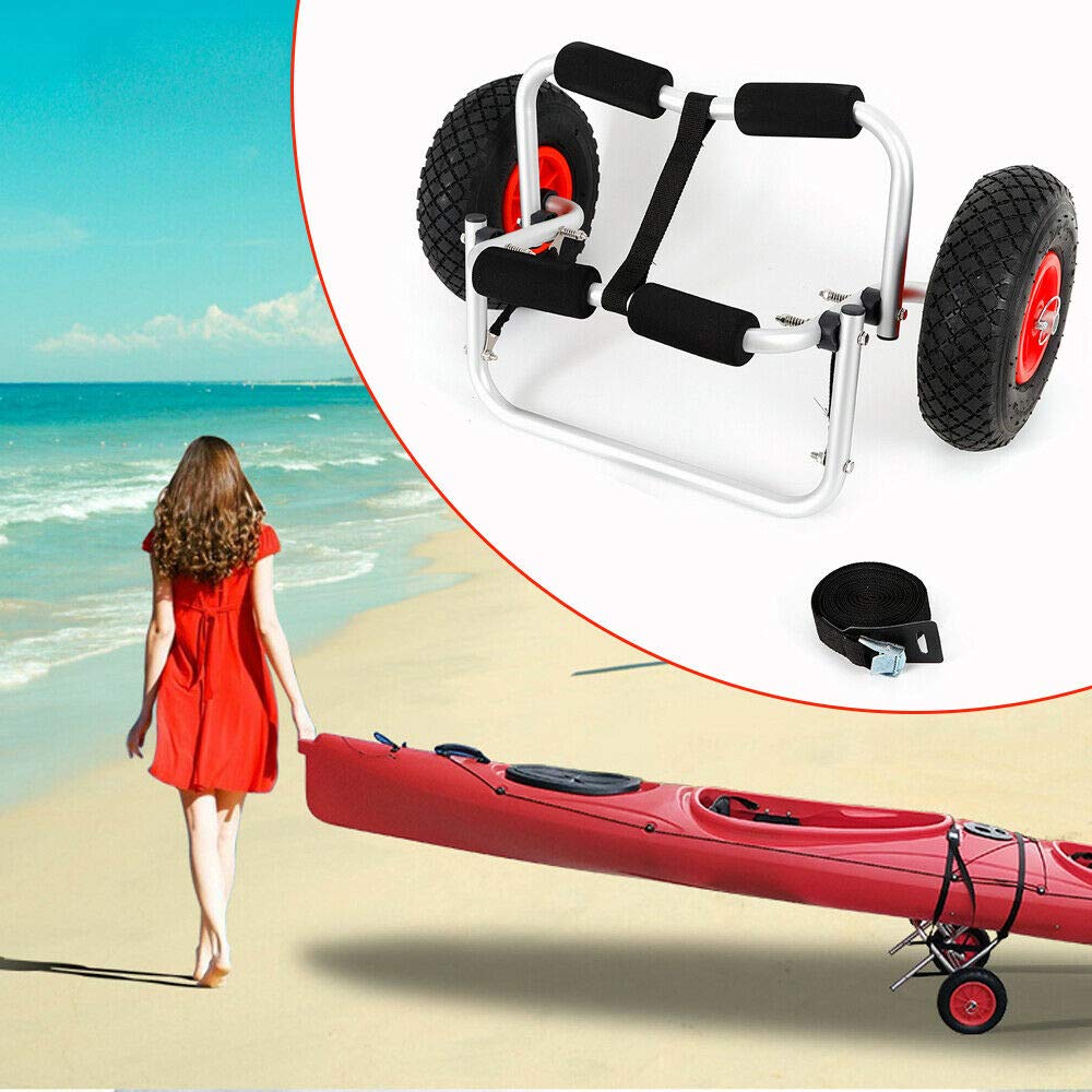 Buy OUKANING Kayak Trolley 150 LBS Kayak Canoe Boat Trolley Carrier