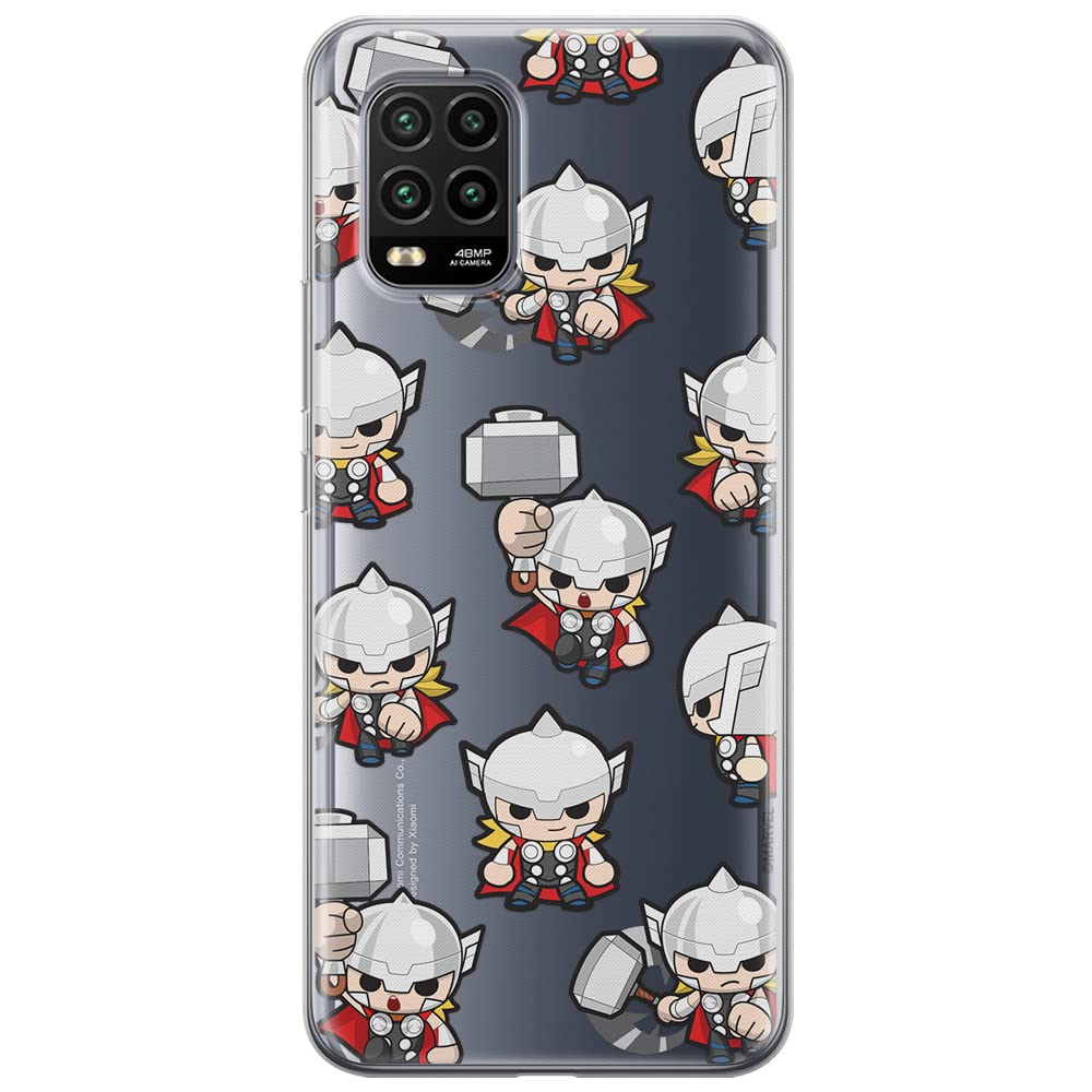 ERT GROUP mobile phone case for Xiaomi MI 10 LITE original and officially Licensed Marvel pattern Thor 007 optimally adapted to the shape of the mobile phone, partially transparent — image 1