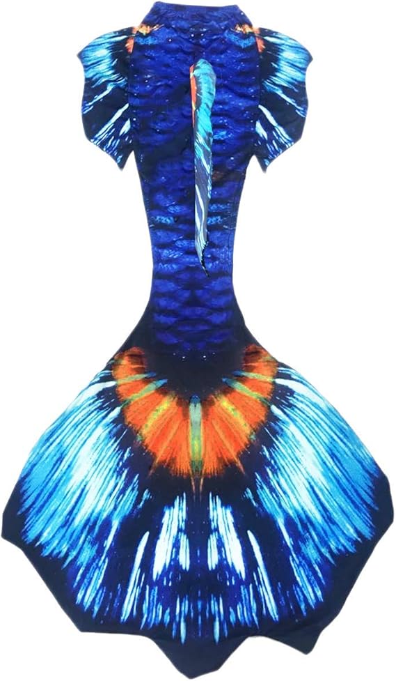 Mädchen Meerjungfrauen Badeanzug Set - 3-teiliges Bikini Set Mit Monofin Attrappe