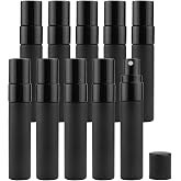 Wresty 10 Pcs Blask Glass Spray Bottle 5ml Perfume Atomizer Refillable Travel Fine Mist Spray Bottle Liquid Fragrance Sample Atomizer Spray Bottles