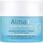Alma K Nourishing Night Cream - Face Cream for All Skin Types - Facial Moisturizer with Dead Sea Minerals - Face Moisturizer for Women - 1.7 oz